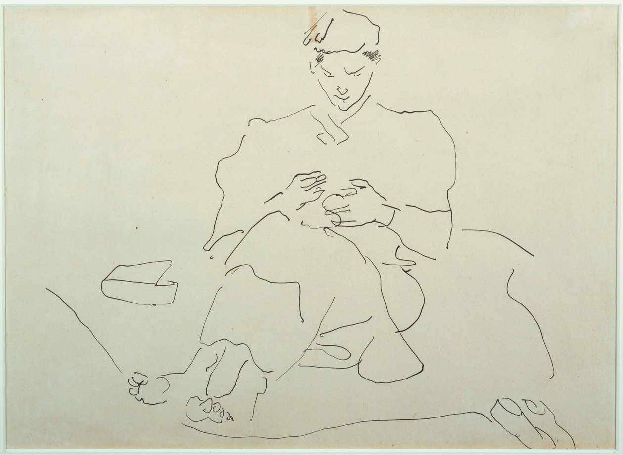 Costura Figura Assentada de Henri Gaudier Brzeska