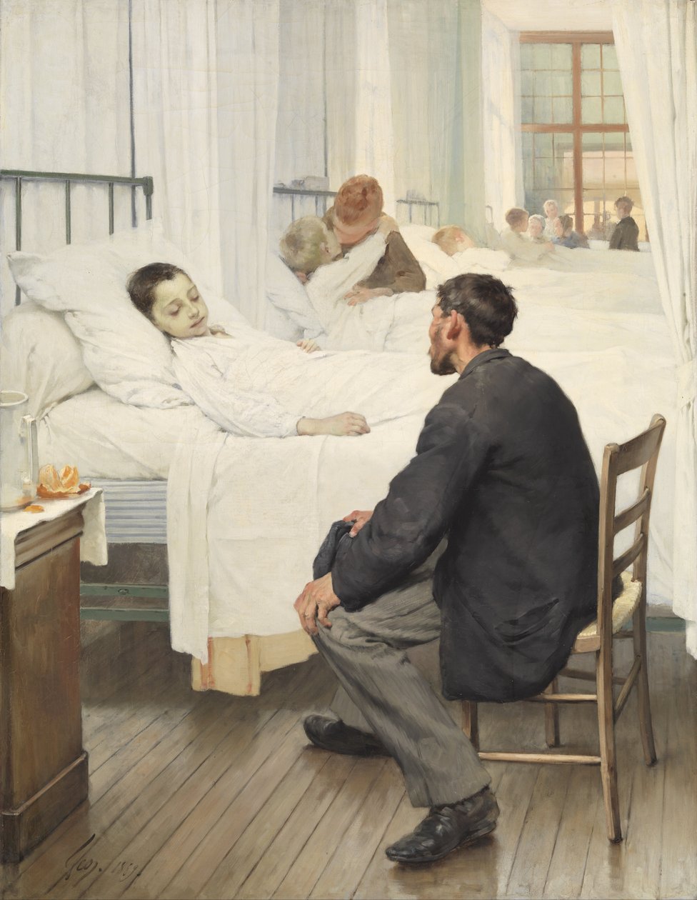 Dia de visita no hospital de Henri Jules Jean Geoffroy