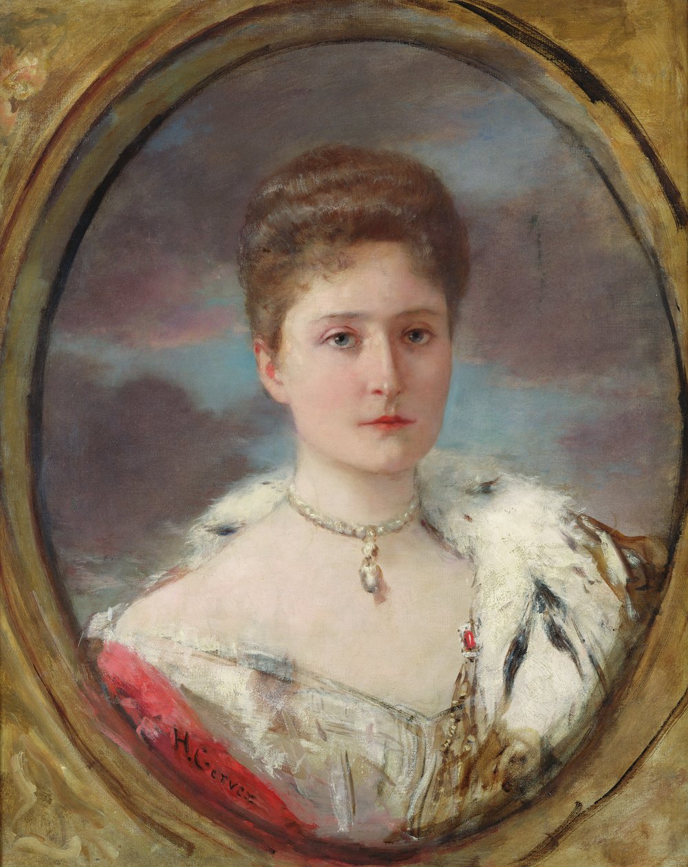 Retrato da Czarina Alexandra (1872-1918), 1898 de Henri Gervex