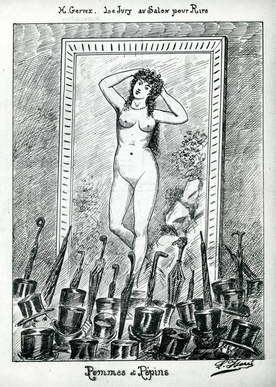 O Júri no Salão, de &39;Le Rire&39;, maio de 1885 de Henri Gervex