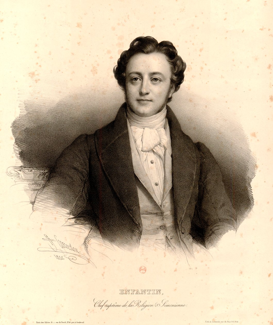 Chefe Supremo Infantil da Religião Saint-Simonian de Henri Grevedon