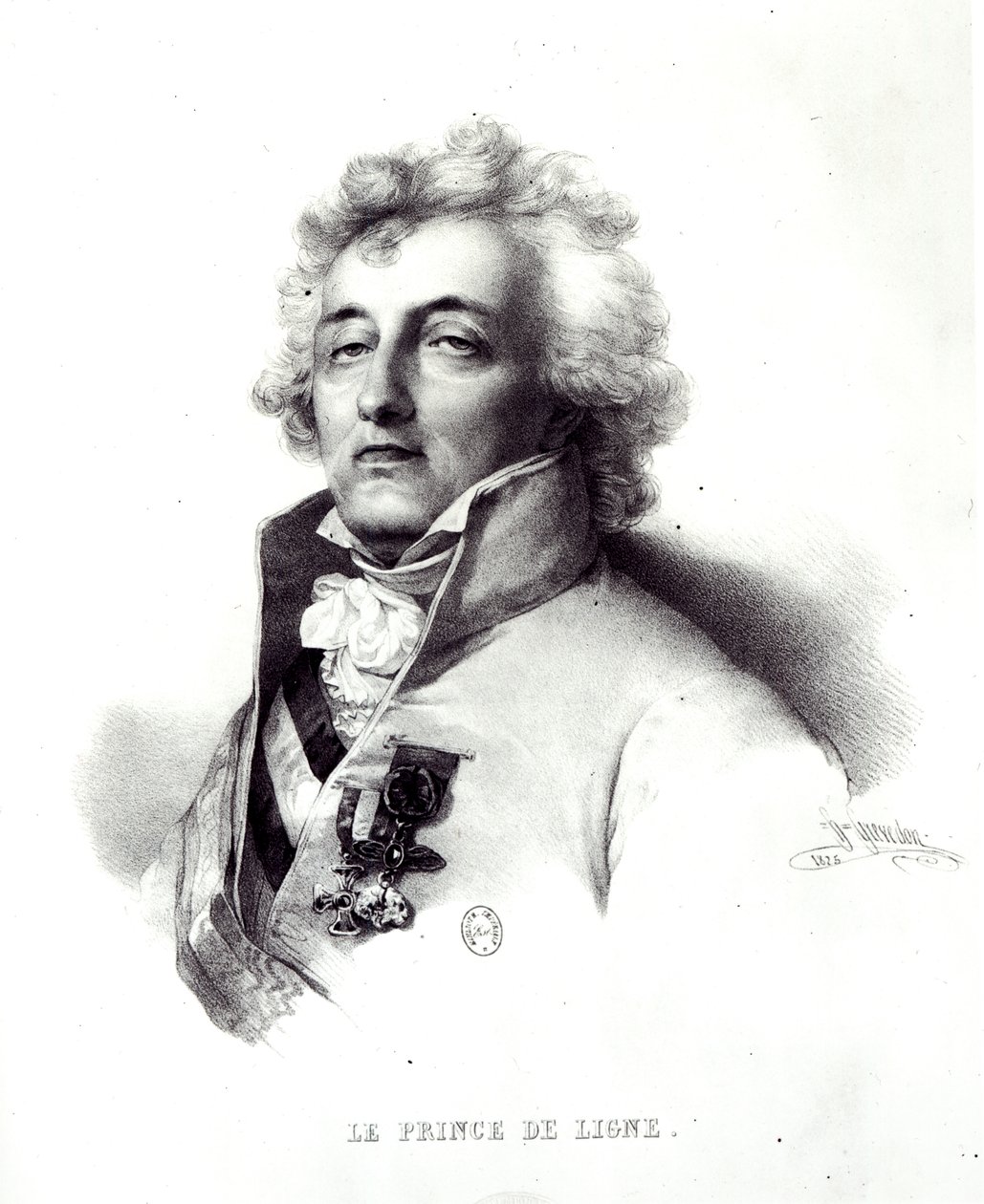 Retrato do Marechal Charles Joseph (1735-1814) Príncipe da Linha de Henri Grevedon