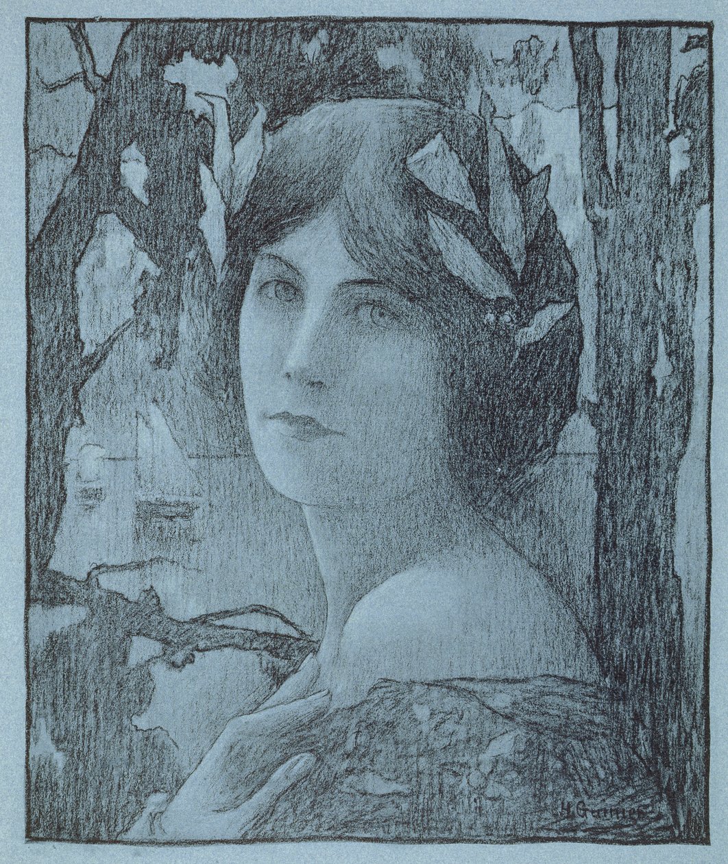 Girl from the Sea Isles, de L&39;Estampe Moderne, publicou Paris entre 1897 e 1999 de Henri Guinier