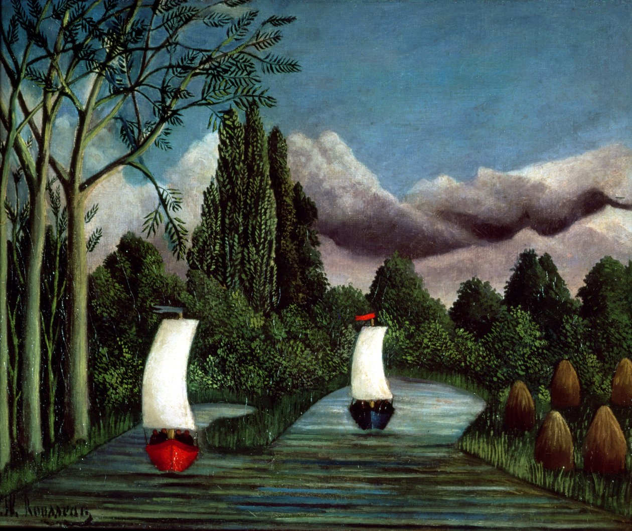 Os bancos do Oise, 1905 de Henri Rousseau