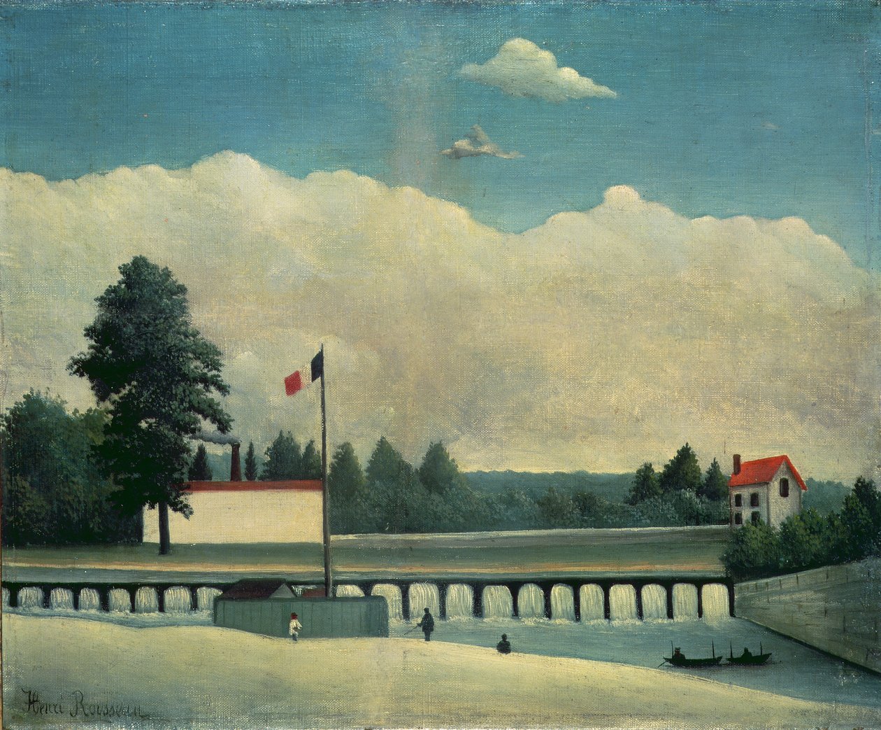 A barragem, 1891-93 de Henri Rousseau