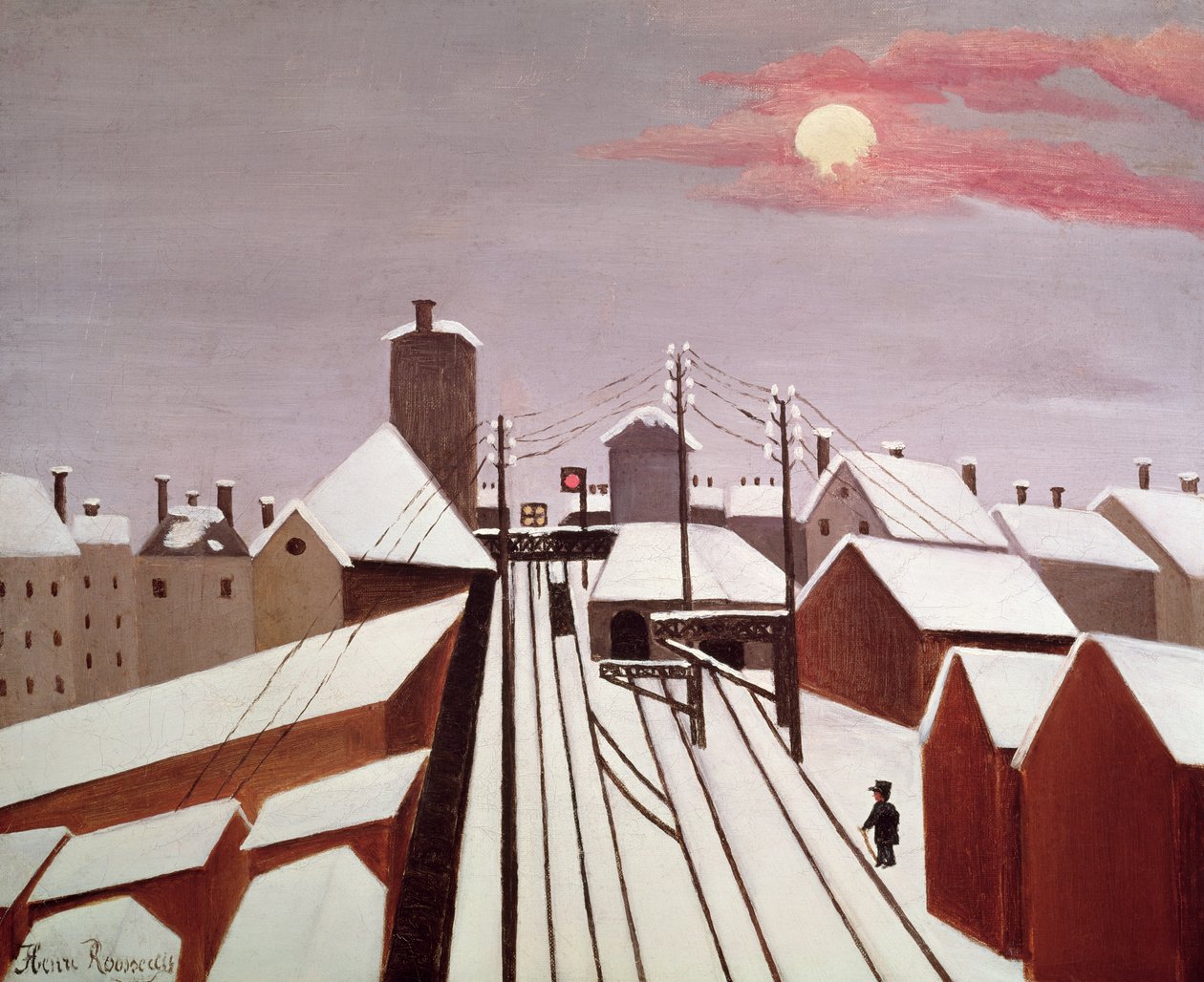 O caminho de ferro de Henri Rousseau