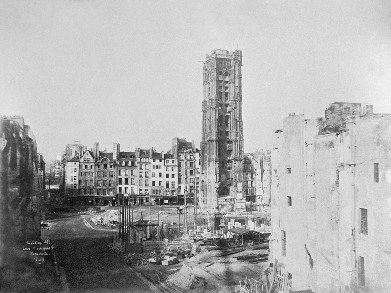 Tour Saint-Jacques la Boucherie (1508-22), Paris, 1853 de Henri Jean Louis Le Secq