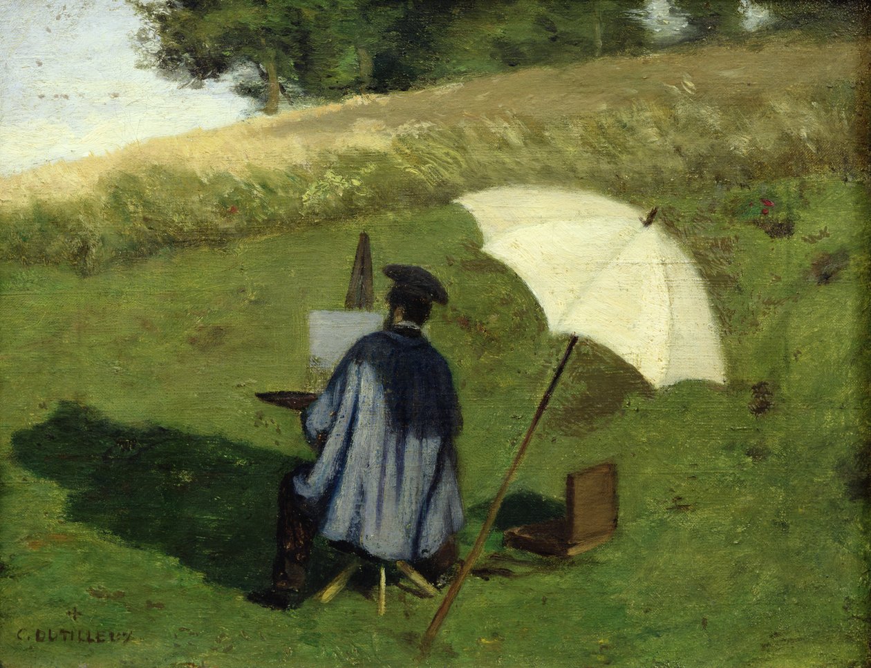 Desejo Dubois Pintura ao Ar Livre, c.1852 de Henri Joseph Constant Dutilleux