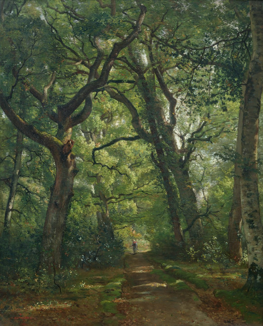 Caminho na floresta, 1864 de Henri Joseph Constant Dutilleux
