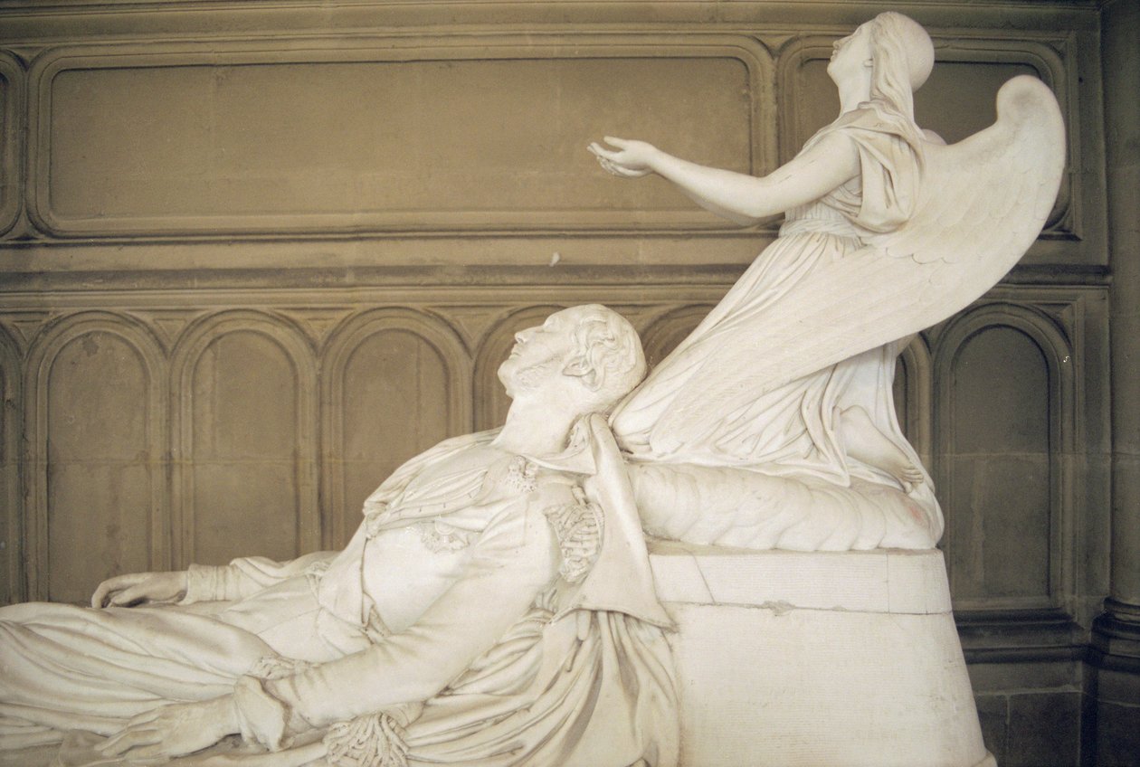 Cenotáfio de Ferdinand Louis Philippe (1810-1842), Duque de Orleans, 1843 (mármore) (ver também 252675) de Henri Joseph Francois de, baron Triqueti
