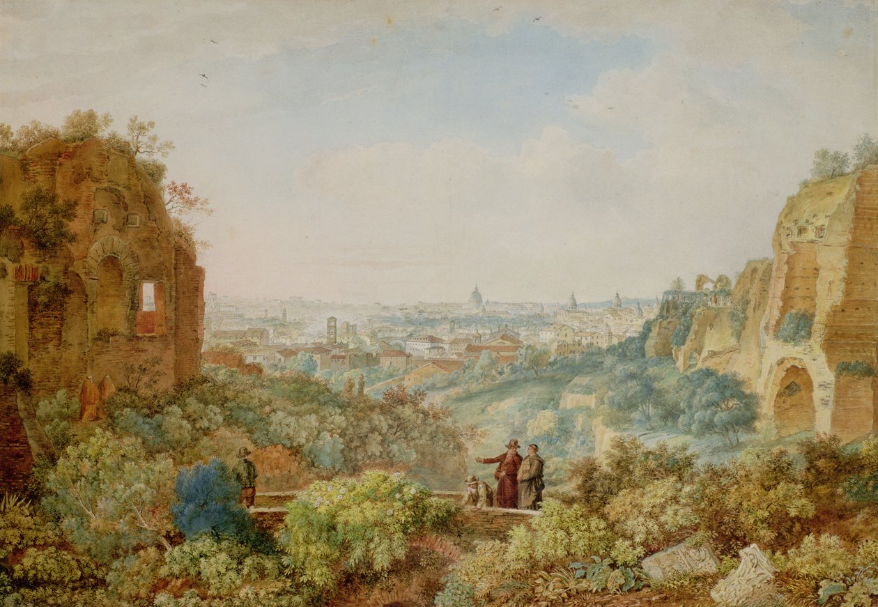 Vista de Roma do Palácio dos Caesars de Henri L