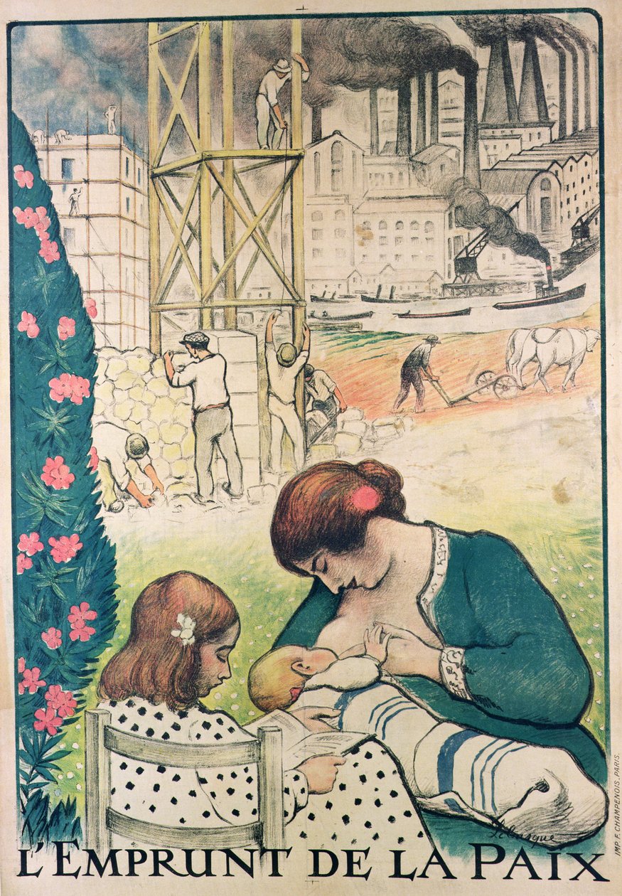Cartaz publicitário do Empréstimo da Paz, 1919-20 de Henri Lebasque