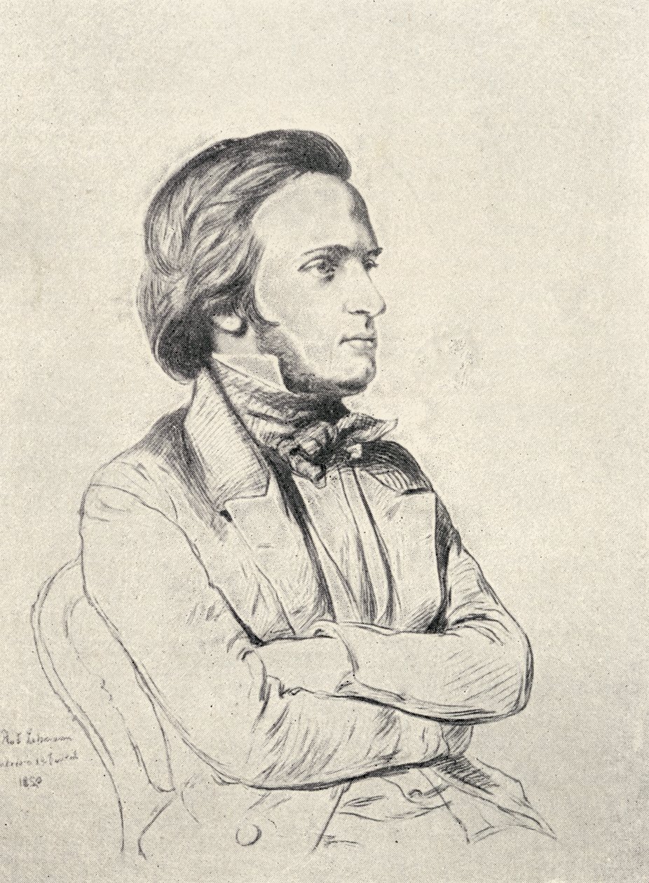 Wilhelm Richard Wagner em 1850 de Henri Lehmann