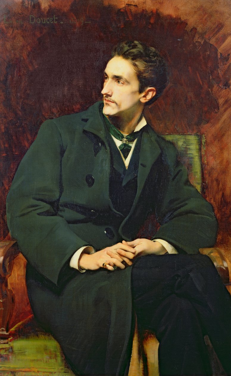 Retrato de Robert (1855-1921) Conde de Montesquiou-Fezensac, 1879 de Henri Lucien Doucet