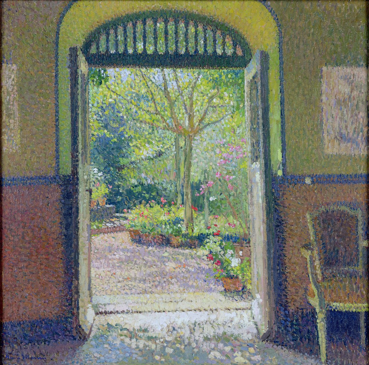 Um jardim no sol de Henri Martin