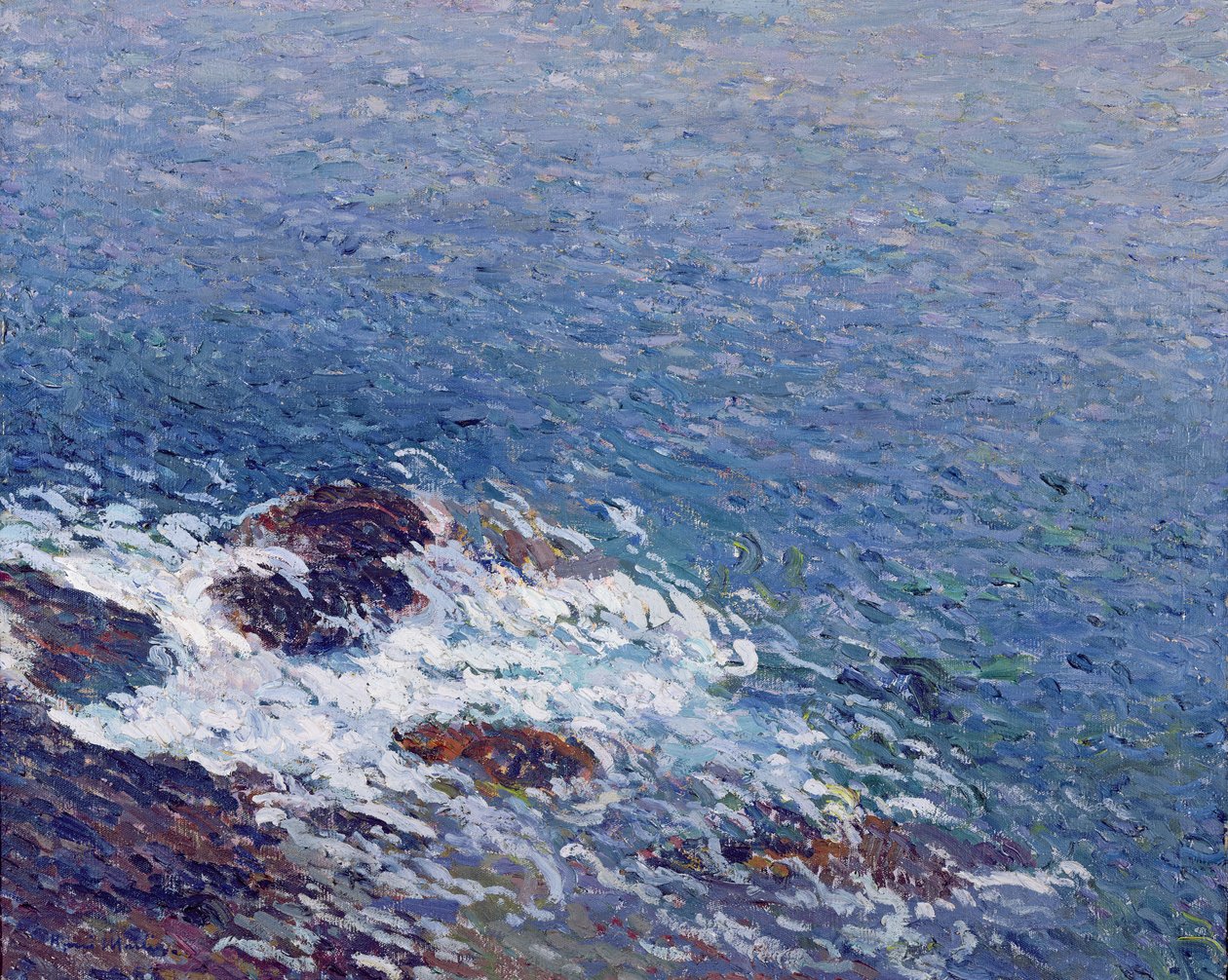 Noite, em, collioure de Henri Martin