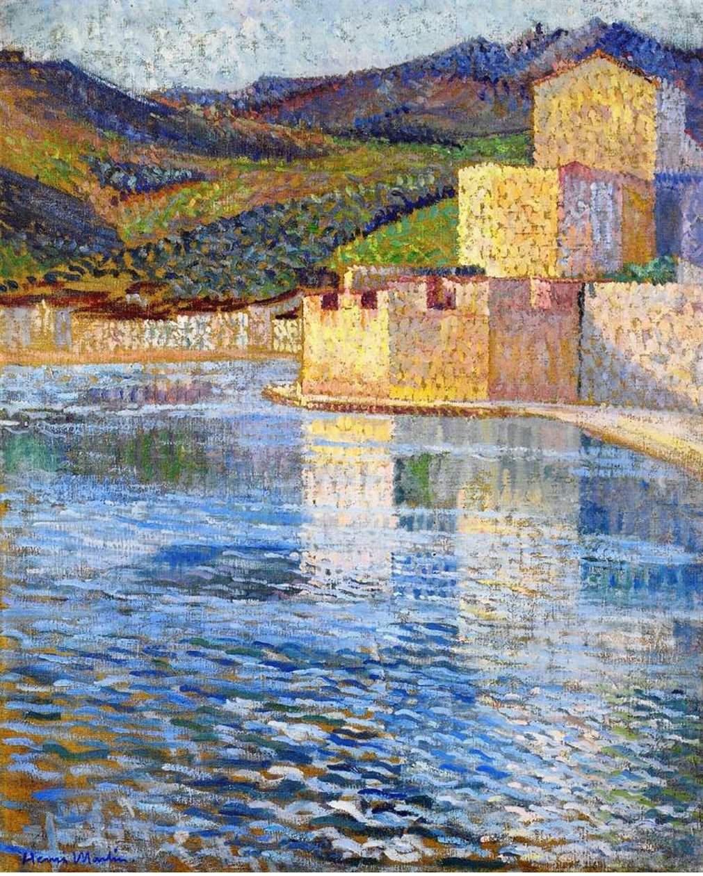 As muralhas de Collioure, c.1915 de Henri Martin