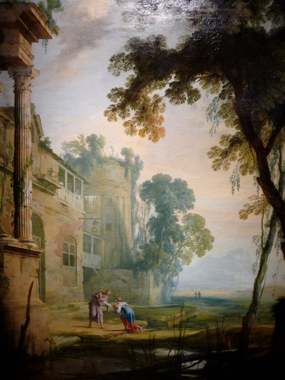 Henri Mauperché Landscape circa 1650 Óleo sobre tela de Henri Mauperche