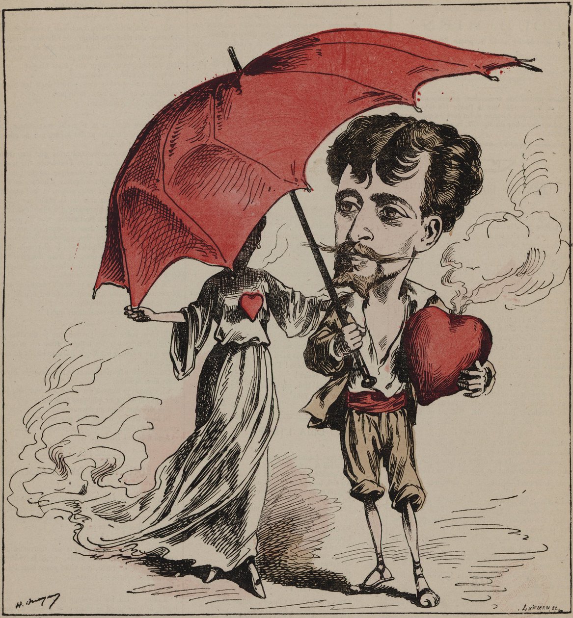 O cantor de ópera francês Victor Capoul interpretou Paul em "Paul et Virginie" de Victor Massé de Henri Meyer