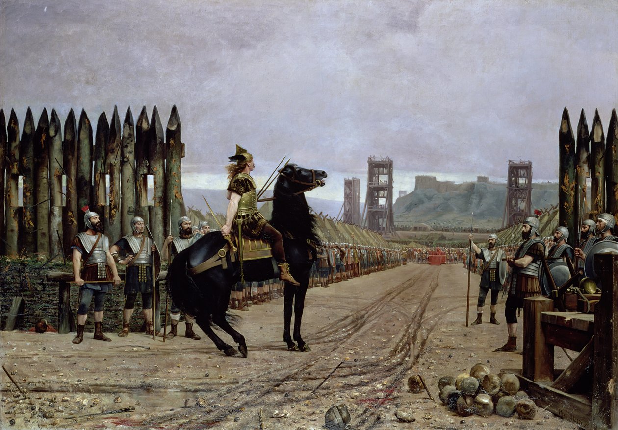 Vercingetorix (72-46 aC) antes de César, 52 aC, 1886 de Henri Paul Motte