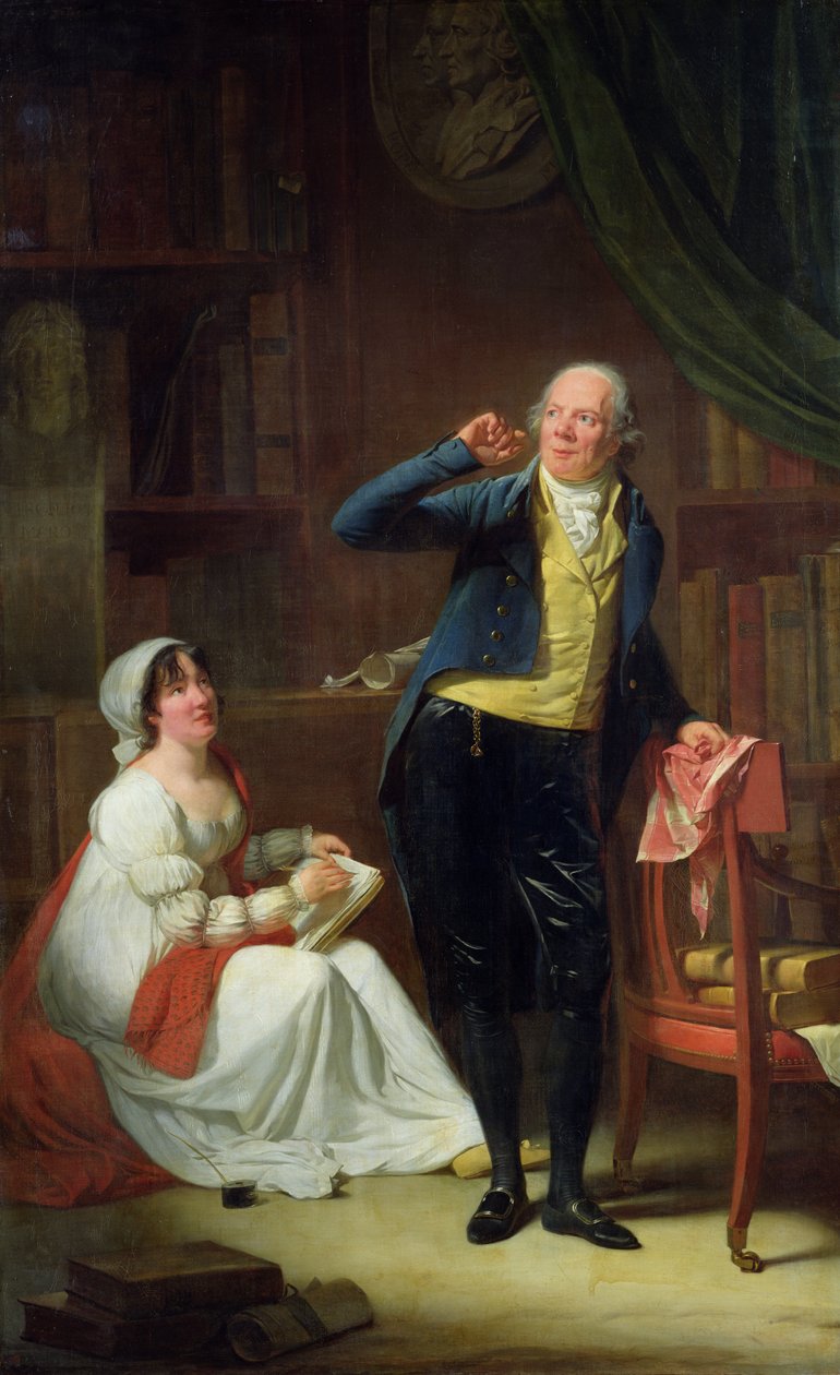 Jacques Delille (1738-1813) e sua esposa, 1802 de Henri Pierre Danloux