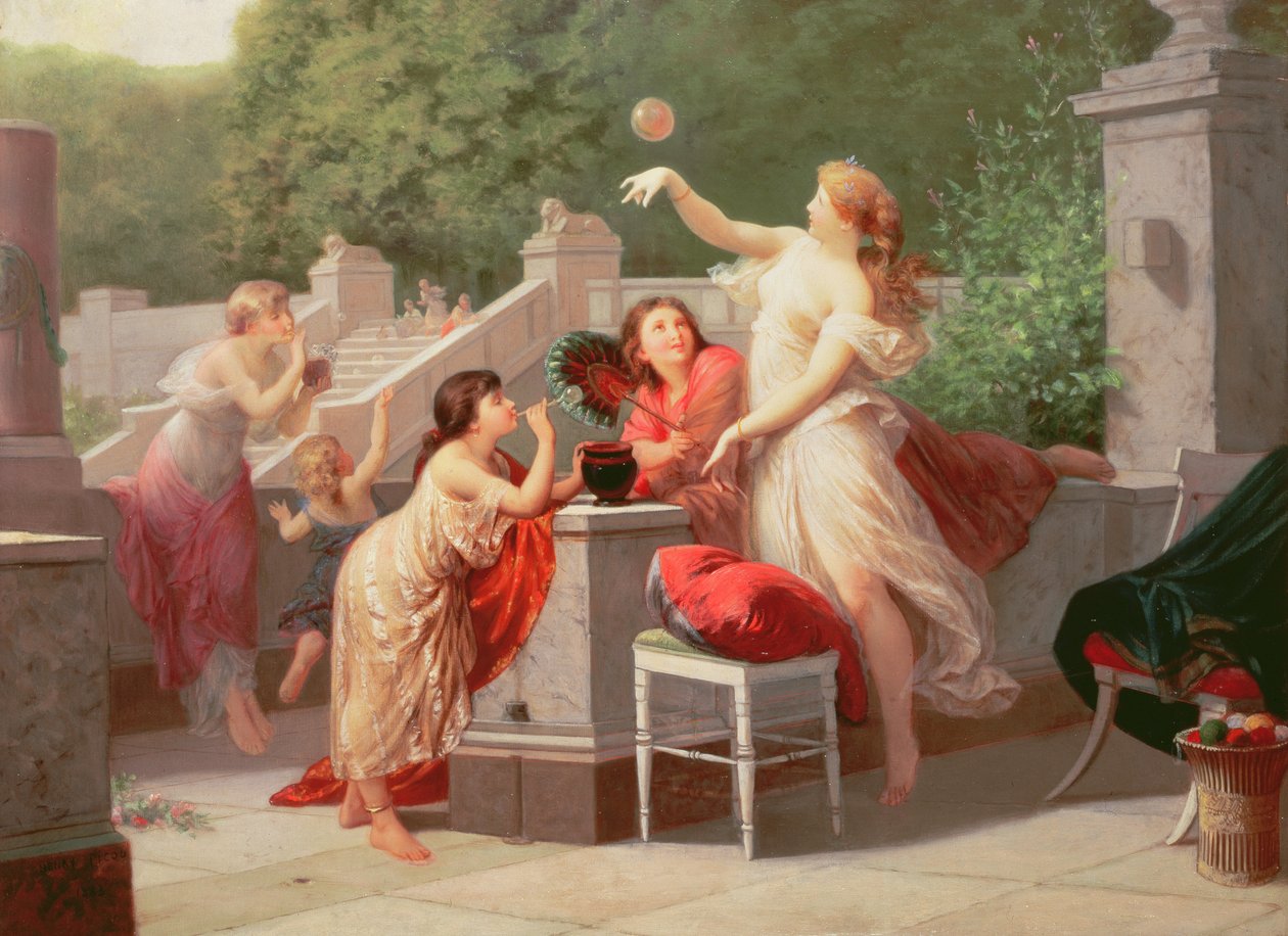 Bolhas de Sopro, 1883 de Henri Pierre Picou