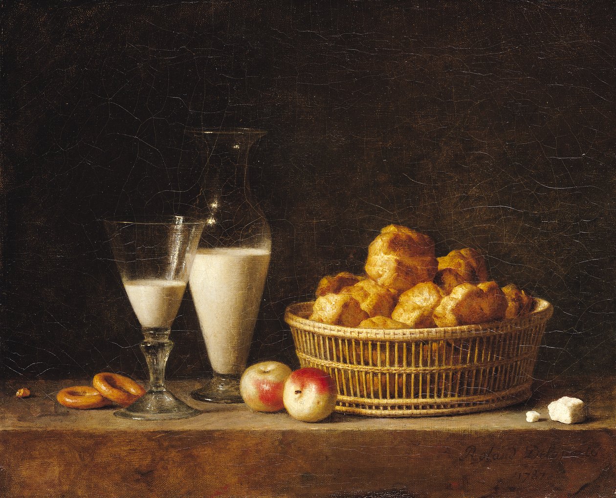 O pequeno agrupamento ou a garrafa de Orgeat, 1787 de Henri Roland de la Porte