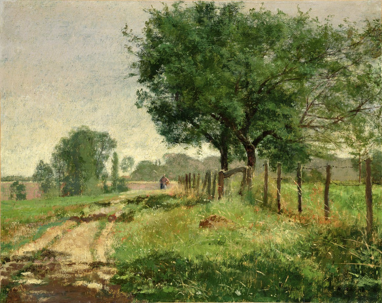 Camponês nos campos de Henri Rouart