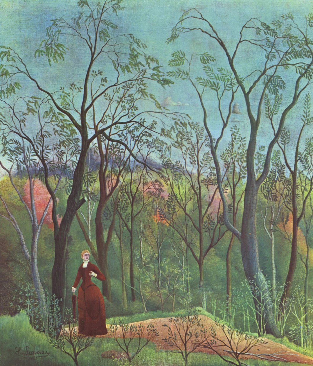 Na borda da floresta de Henri Rousseau