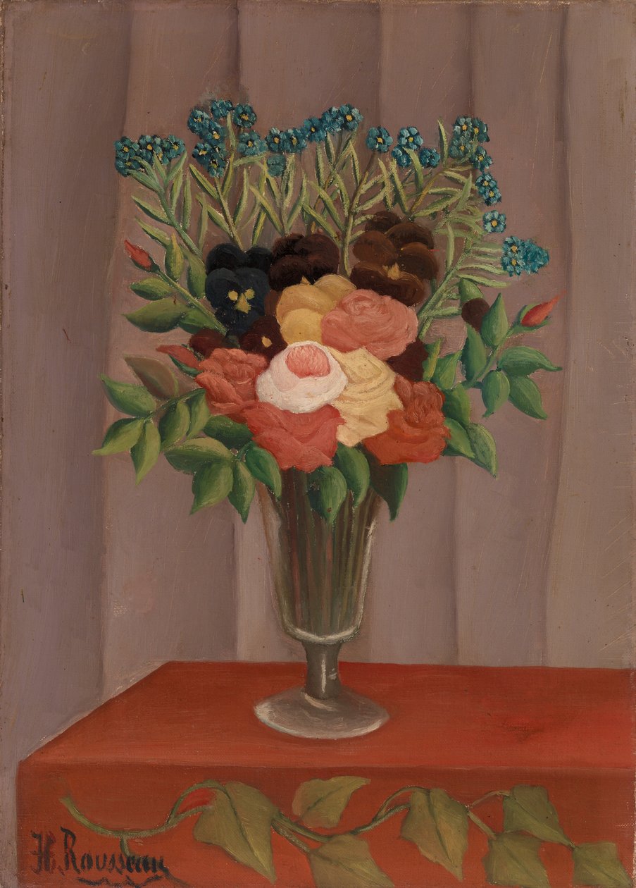 Buquê de flores (buquê de flores) de Henri Rousseau