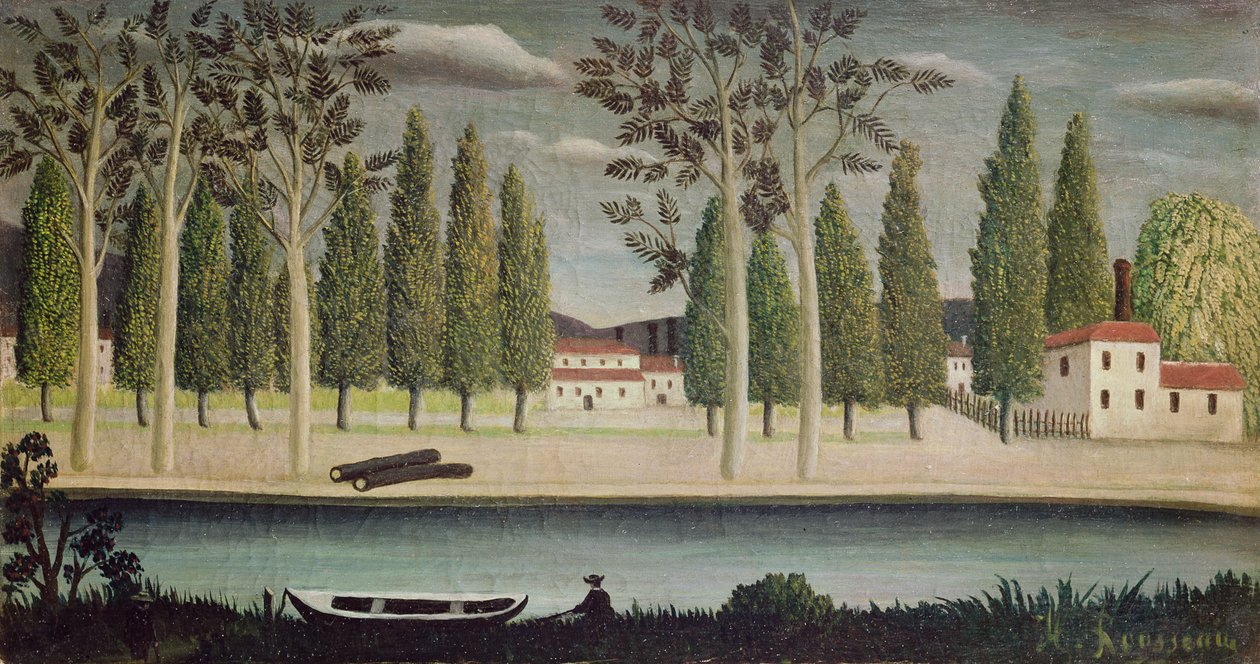 Junto ao rio, c.1890 de Henri Rousseau