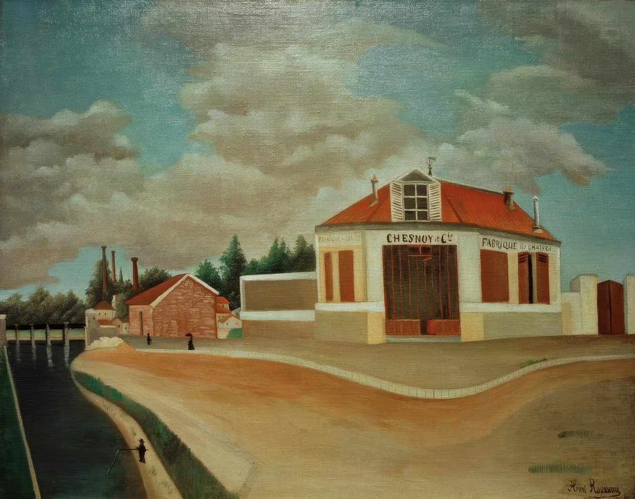 A fábrica de cadeiras em Alforville de Henri Rousseau