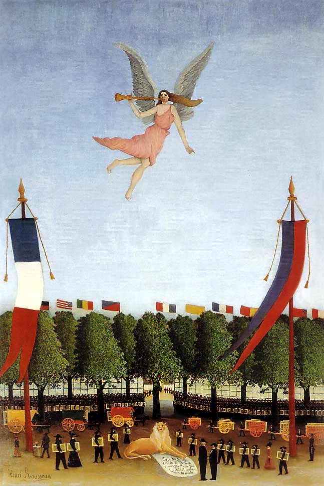 Artistas convidativos da liberdade de Henri Rousseau