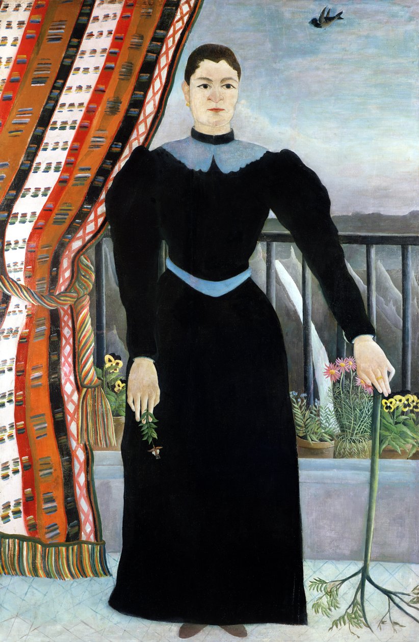 Retrato de uma mulher, 1895 de Henri Rousseau