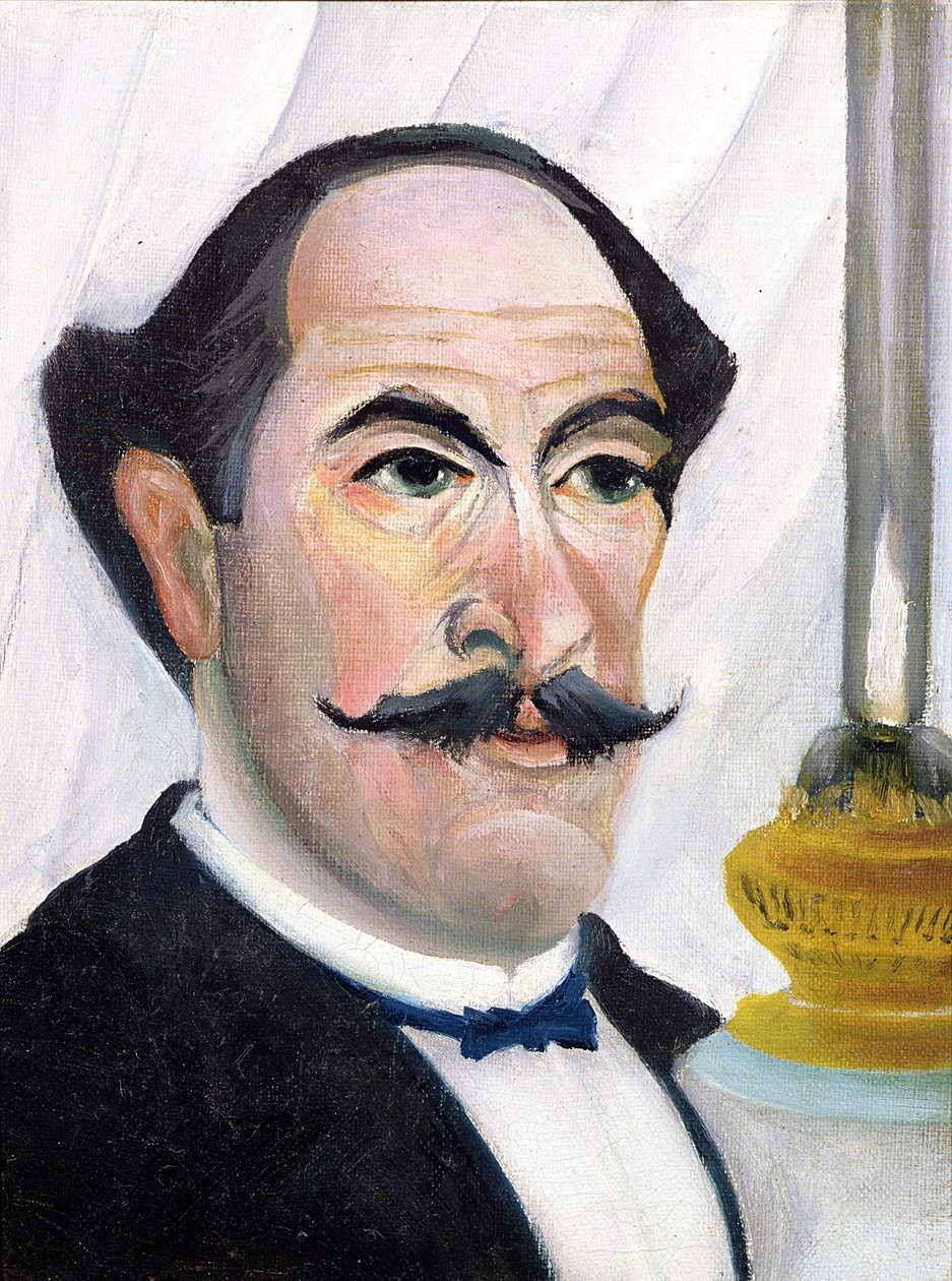 Auto-retrato, c.1900-03 (para par ver 83695) de Henri Rousseau