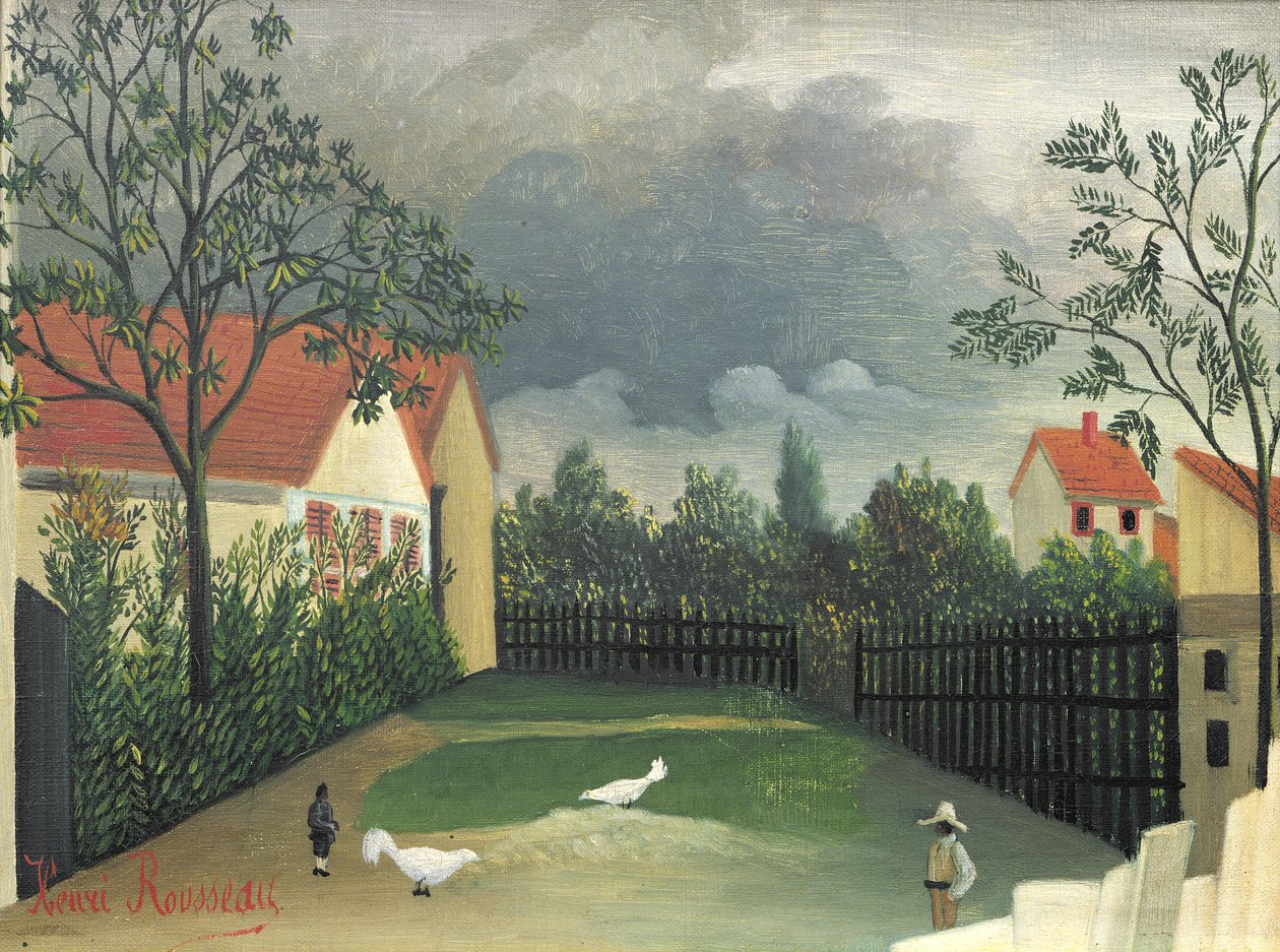 The Farm Yard, 1896-98 de Henri Rousseau