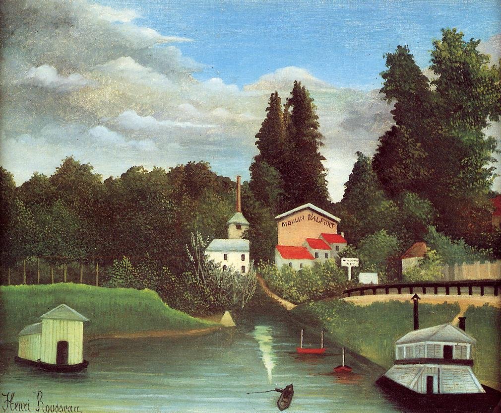 O Moulin d&39;Alfort de Henri Rousseau