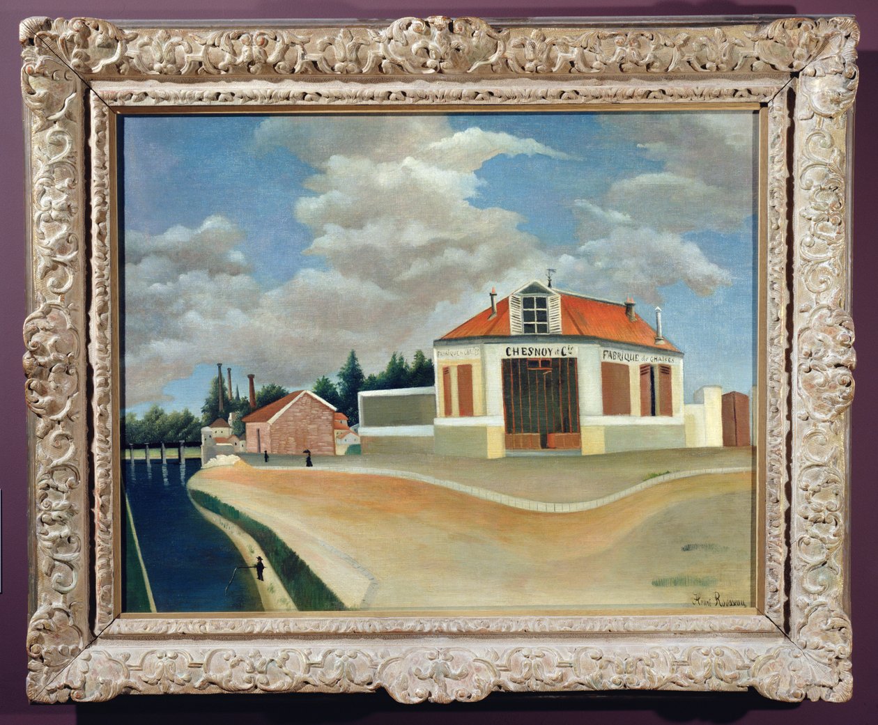 A fábrica de cadeiras em Alfortville, c.1897 (ver também 869820) de Henri Rousseau