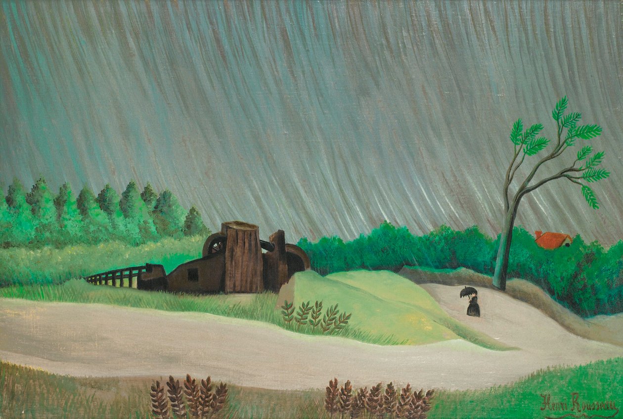 Uma manhã chuvosa de Henri Rousseau