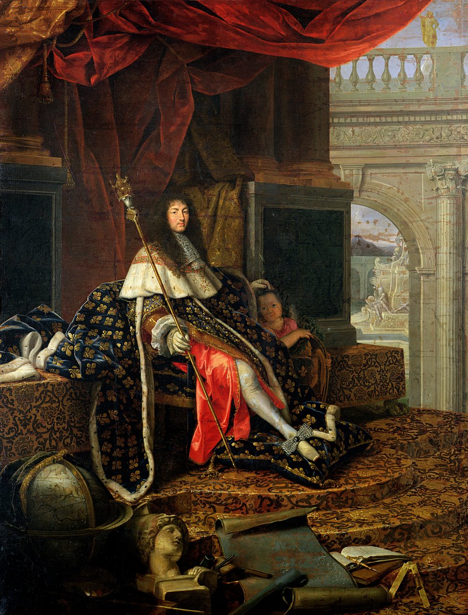 Retrato de Luís XIV (1638-1715) 1668 de Henri Testelin