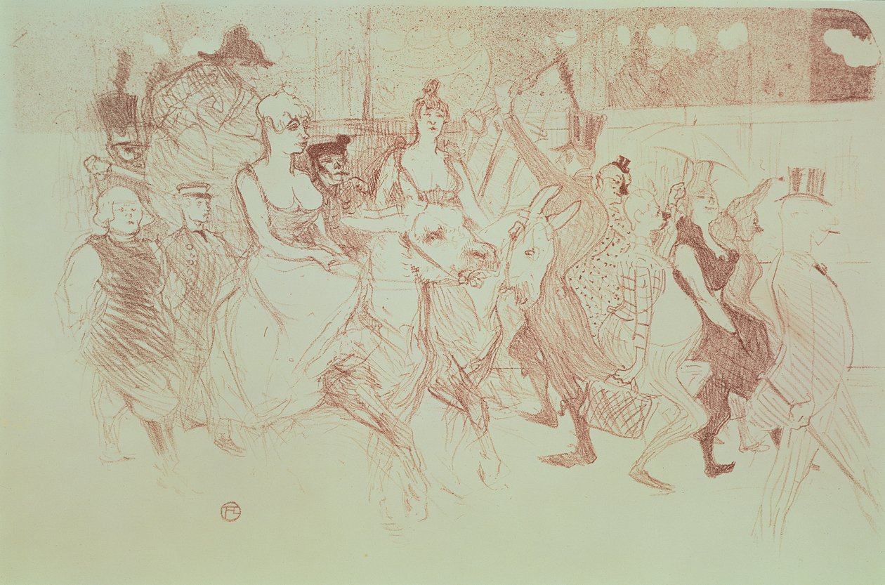 Uma gala no Moulin Rouge, 1893 de Henri de Toulouse Lautrec