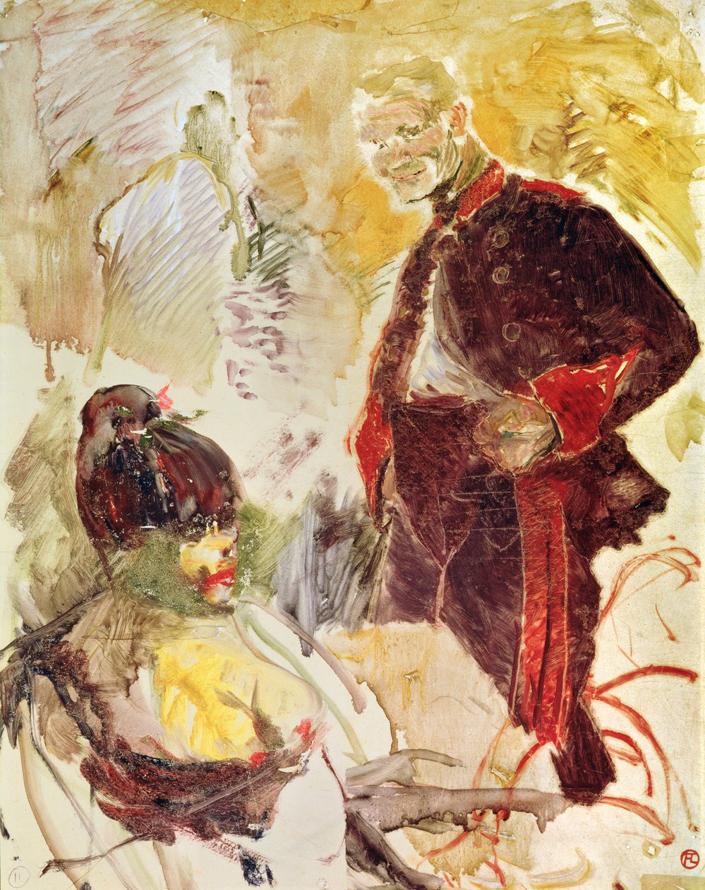 Artilheiro e garota, 1886 de Henri de Toulouse Lautrec