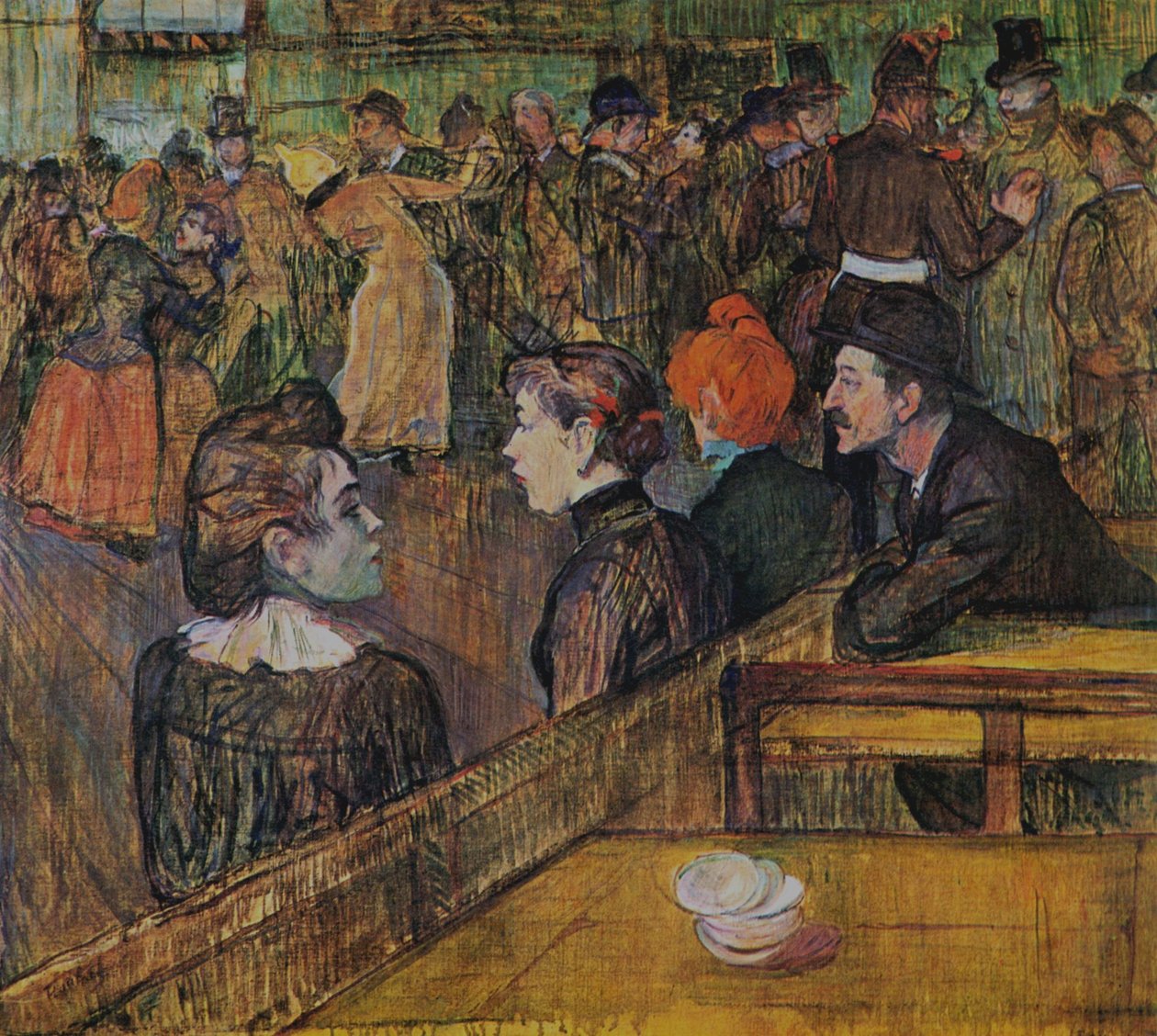 Bola no Moulin de la Galette de Henri de Toulouse Lautrec