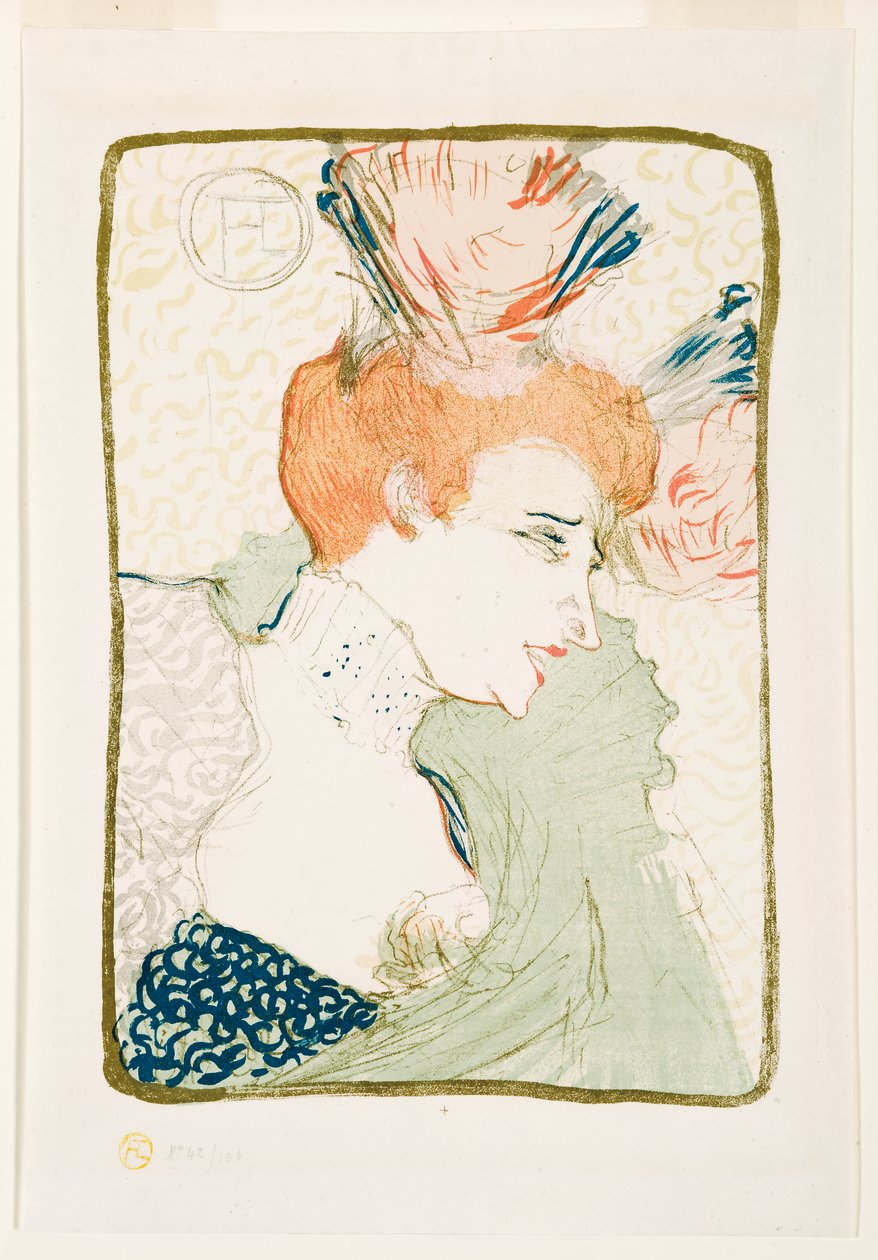 Busto de Miss Marcelle Lender, 1895 de Henri de Toulouse Lautrec