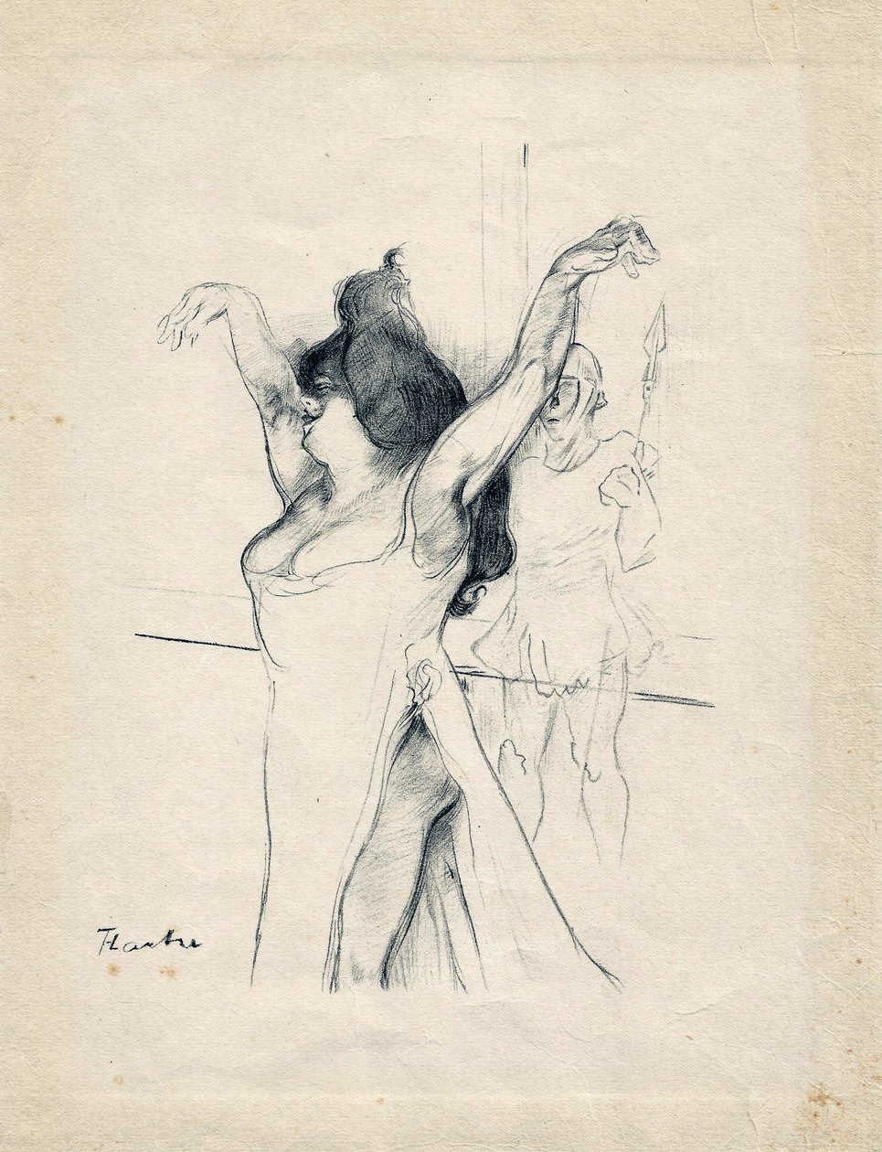 Desenho de Toulouse de Henri de Toulouse Lautrec
