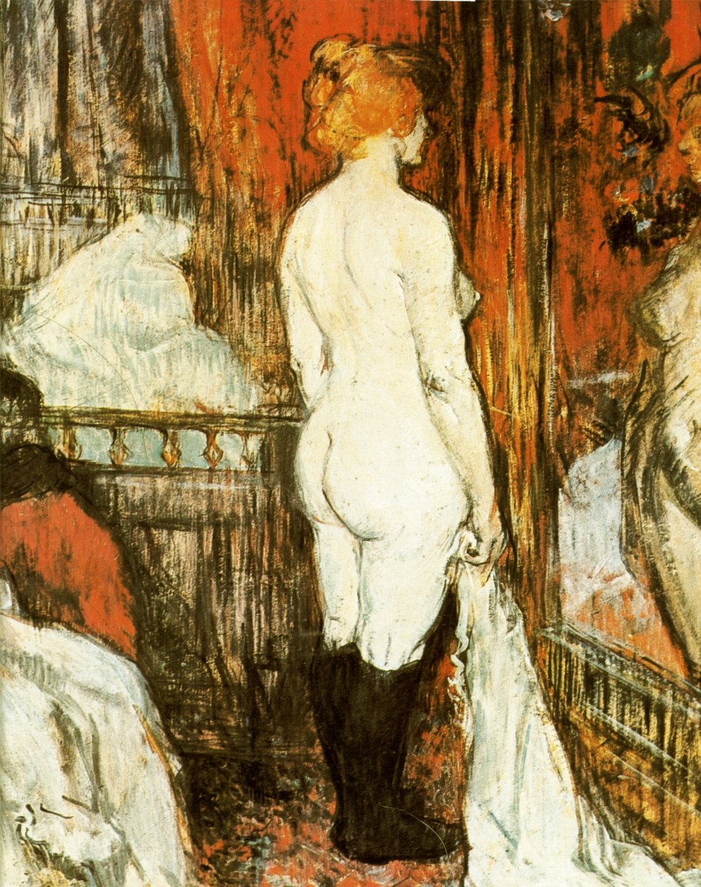 Pelada, frente, dela, sorvete de Henri de Toulouse Lautrec