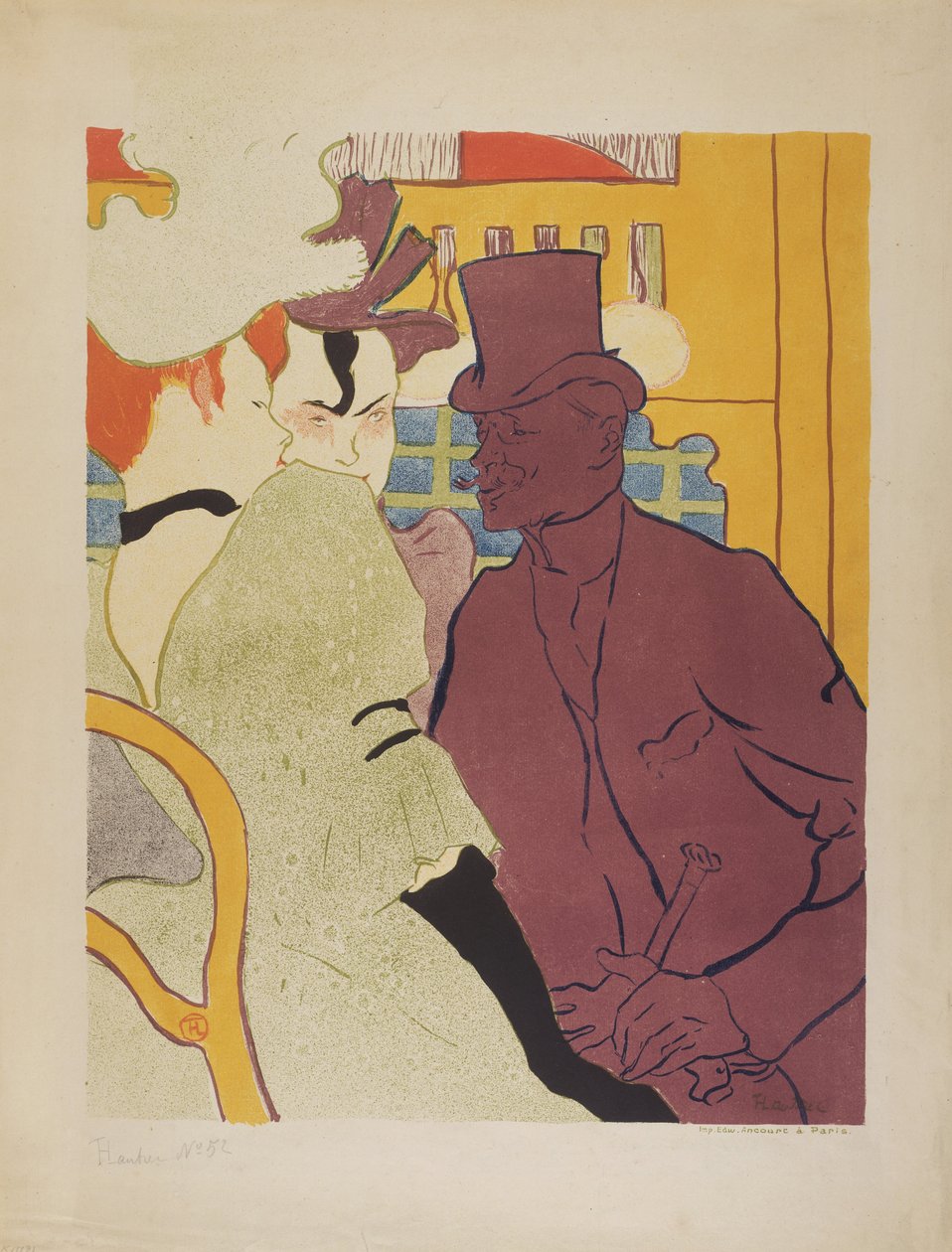Flirt (um inglês no Moulin Rouge) de Henri de Toulouse Lautrec