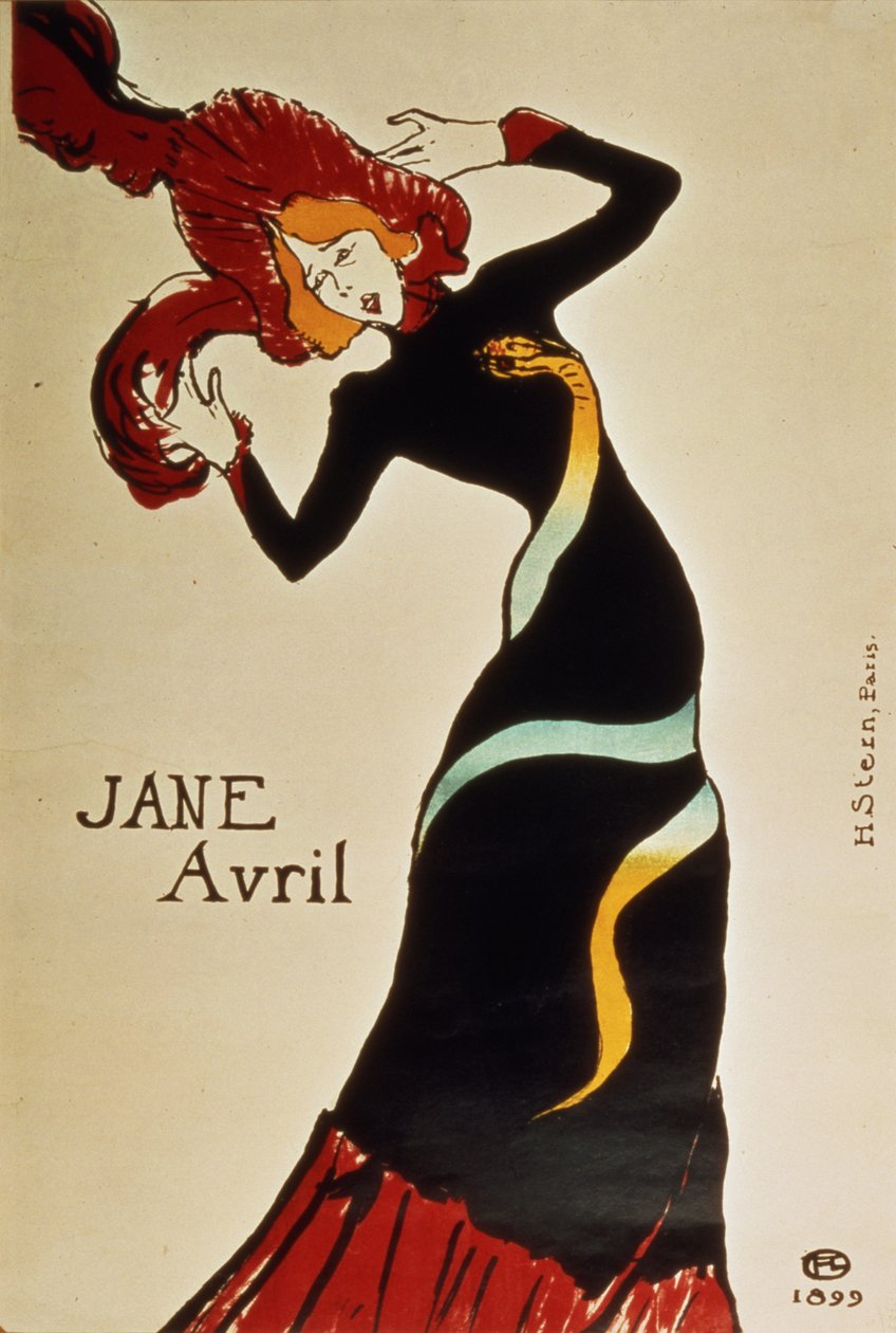Jane April (1868-1943) 1899 de Henri de Toulouse Lautrec