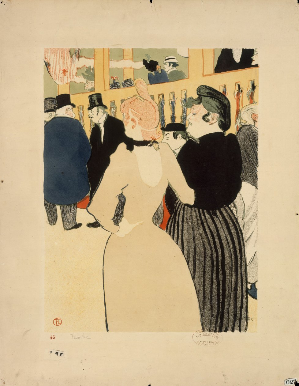 La Goulue e sua irmã de Henri de Toulouse Lautrec