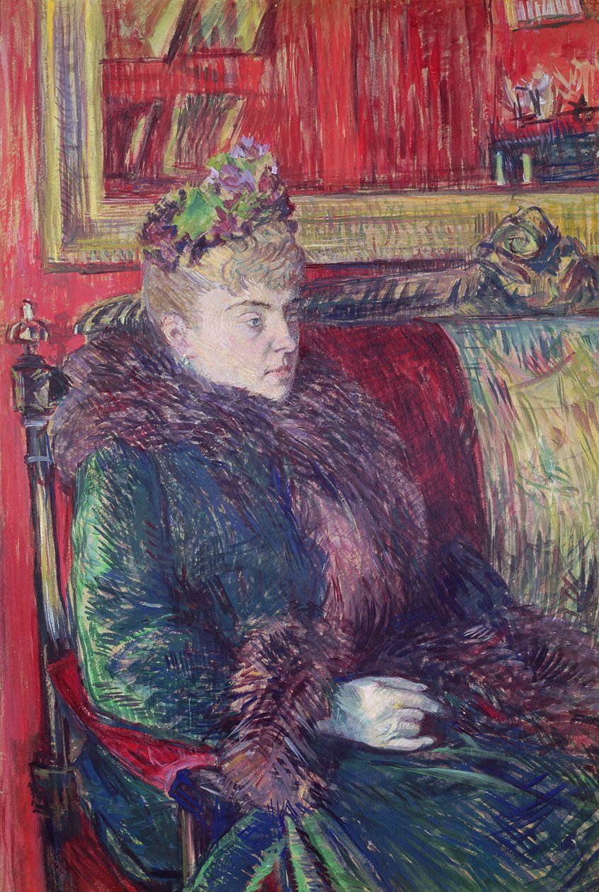 Madame de Gortzikoff, 1893 de Henri de Toulouse Lautrec